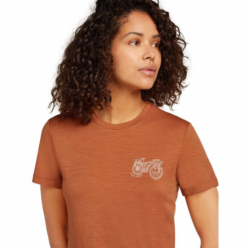 Icebreaker W Merino 150 Tech Lite SS Tee Adventure Ride image number 2